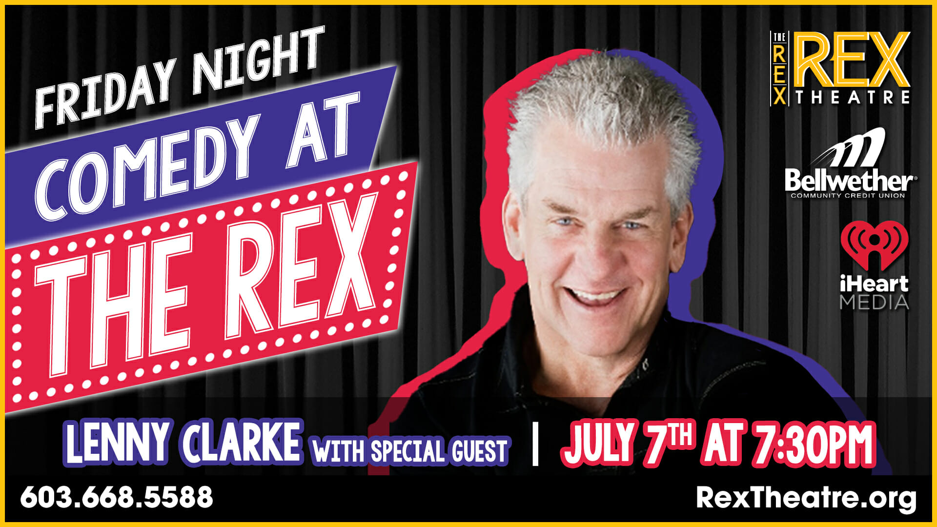 Comedy at the Rex with Lenny Clarke The Palace Theatres